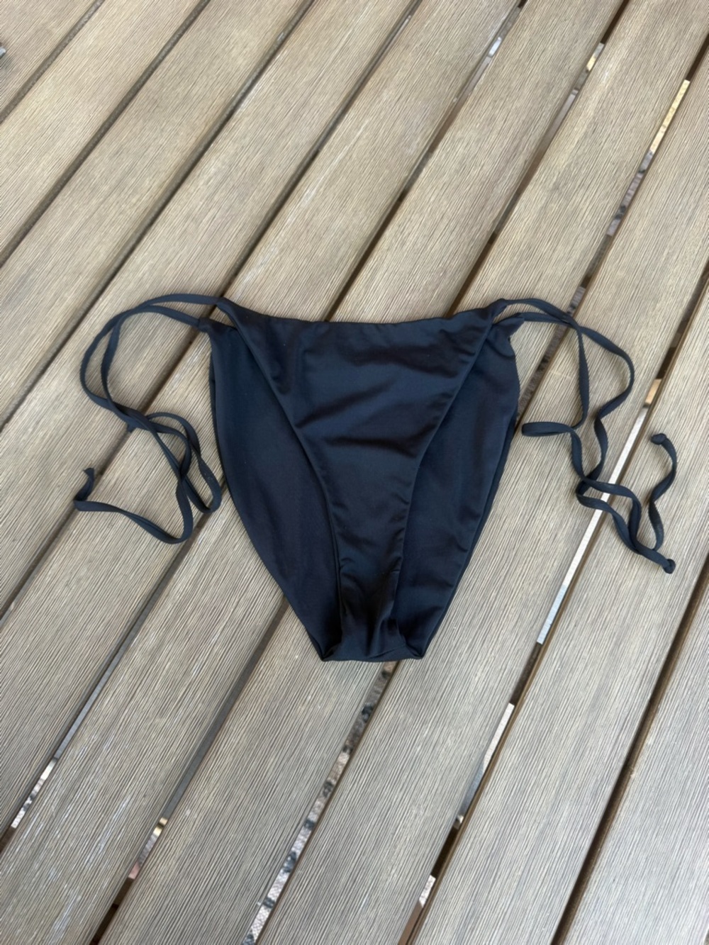 Dippin' Daisy's Black Tie-Side Bikini Bottom